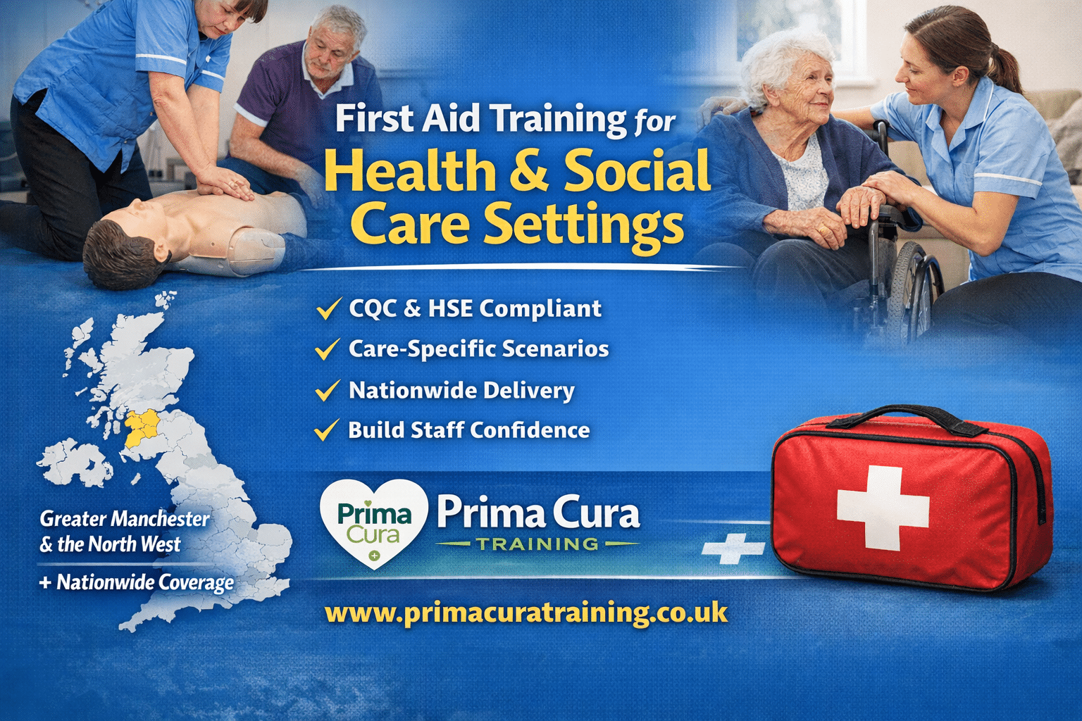 Training. Medical First Aid First Aid Training for Health & Social Care | UK-Wide Delivery Prima ...